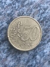 50 Euro Cent Münze 2001 Frankreich Fehlprägung Umlaufmünze