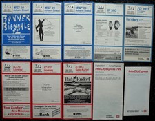 Konvolut 10 Fahrplan Faltblatt