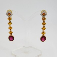 Ohrhänger mit Citrin