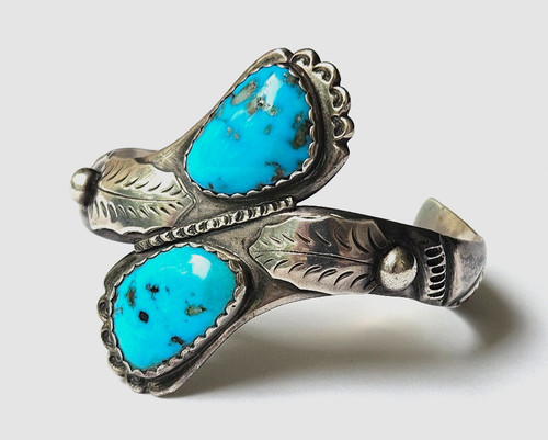 Navajo vintage turquoise cuff - vintage,