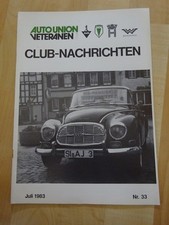 CLUB NACHRICHTEN - AUTO UNION
