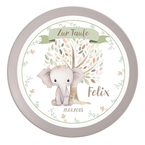Tortenaufleger taufe elefant - tortenaufleger,