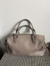 Neu Longchamp Tasche Grau Leder H 20cm B 35cm T 12cm Handtasche Hoher NP