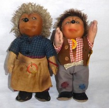 Steiff Igelfrau Micki mit Schildchen Hör Zu + Steiff Mecki mit Schildchen