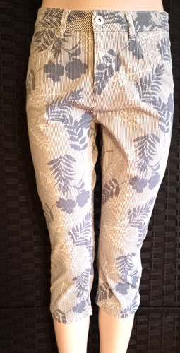 Capri hose jeans gestreift - jeans,