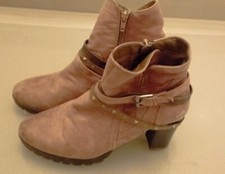 Halbstiefel Damen Bruno Banani Braun Echt Leder Westernboots Bikerboots Gr. 41 