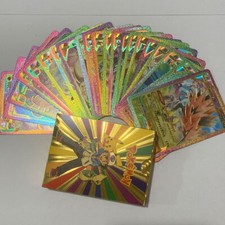 55 Stück Karten Pokemon Sammlung Bundle Metall Gold Mint Vmax GX Mega Pikachu