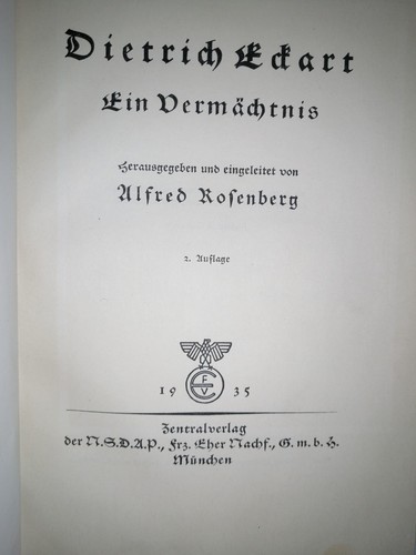 Buch dietrich eckhart sein - eckhart,,