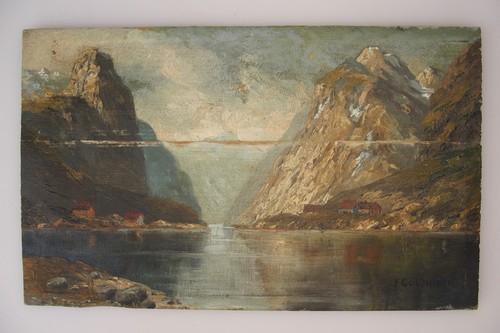 ölgemälde ufer des - , am