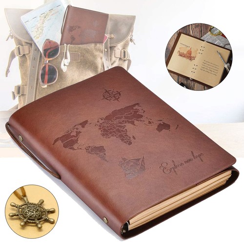 Leder notizbuch leere seiten - leder,