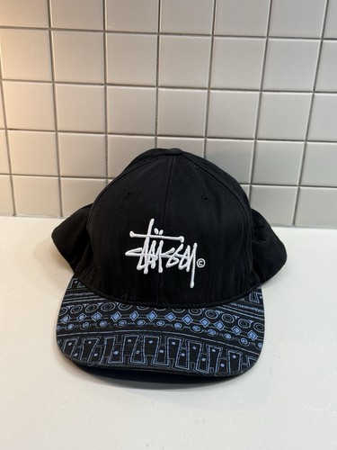 Stussy capz snapback hat black - stussy,