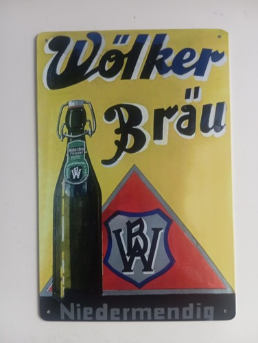 Blechschild wölker bräu - wölker,