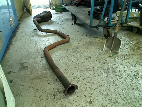 Auspuff exhaust volvo v70 - volvo, (bw)