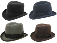 Herren Wolle Homburg Mütze