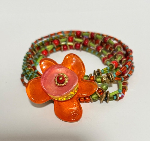 Vintage beaded and orange - vintage,