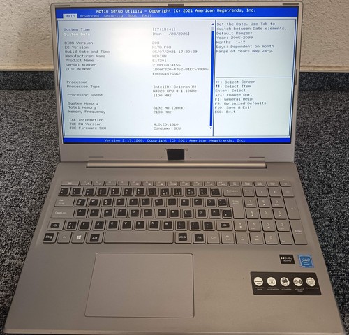Medion e17201 md62197 notebook - e17201,