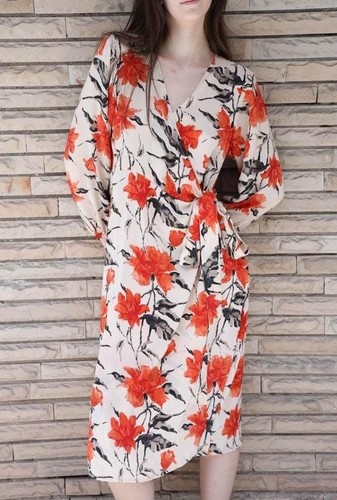 Sommerkleid krepp seide - krepp,