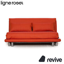 ligne roset Multy Stoff Dreisitzer Orange Sofa Couch Schlaffunktion Neubezug