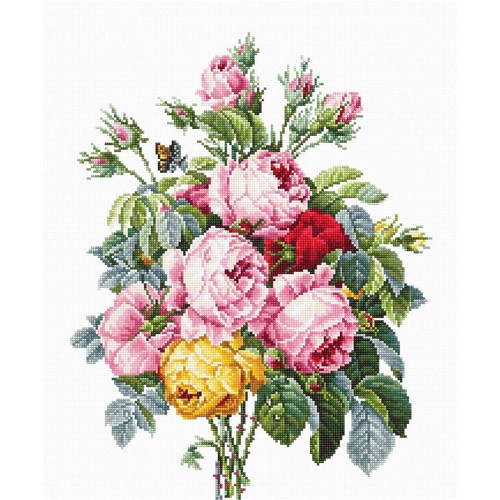 Luca kreuzstich set rosen - kreuzstich, "rosen