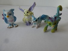 Schleich: Bayala - 4 Fabelwesen: Eule, Wolkenhörnchen, Kätzchen, Regenbogentier