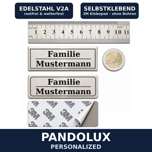 Namensschild briefkasten - namensschild,