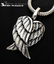 925 SILBER FLÜGEL ANHÄNGER * ENGEL ENGELSFLÜGEL * Doppelflügel Vogel
