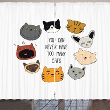 Katzen Rustikale Gardine