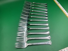 12 x Kuchen Gabeln 925er