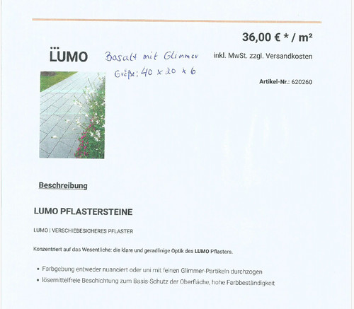 Pflastersteine lumo - pflastersteine, (lumo