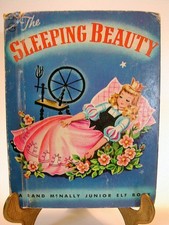 1951 Kinderbuch antik Bilderbuch engl. SLEEPING BEAUTY /Dornröschen.Rand McNally