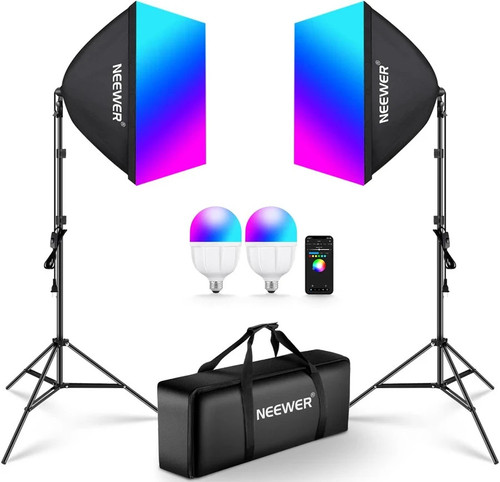 Neewer rgb led softbox - rgb,