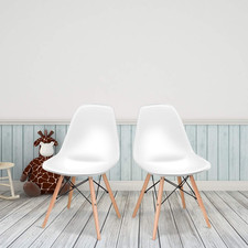 Chic 2PC Wood Dining Chairs -