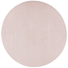 Fellteppich Kurzflor Wohnzimmer Teppich Schlafzimmer Uni Rund