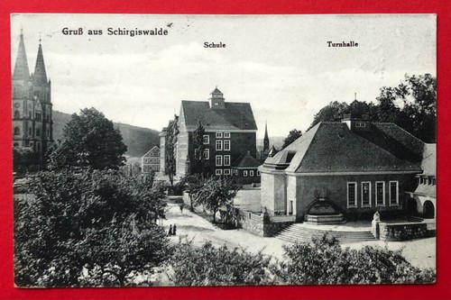 Schirgiswalde 1927 kirche - ak,