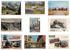 Ansichtskarten, Dampf, Zug