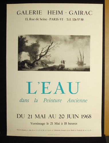 Ausstellung poster 1968 - ausstellung, wasser