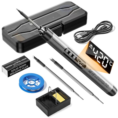 65w akku lötkolben mit lcd - 65w,
