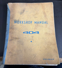 Peugeot 404 Workshop Manual