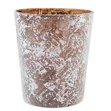 Clayre & Eef Teelichthalter Bauernsilber Ø 7*8 cm Glas 6GL1572 Kerzenständer 