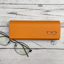 Brillenetui Hartschale groß Metall schwarz Brille Etui Hülle Herren Damen