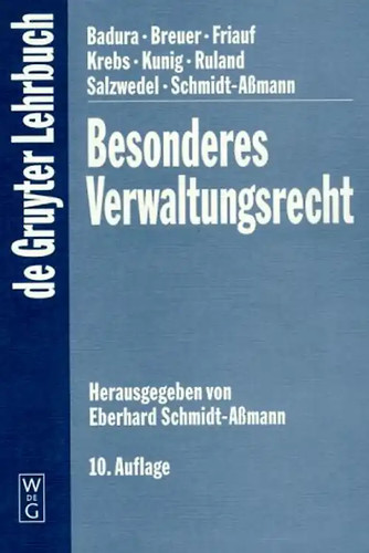 Besonderes verwaltungsrecht - besonderes,