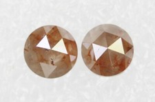 Natürlich Loser Diamant, Rund