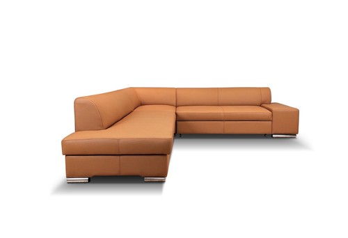 Echtleder ecksofa mit langer - mit,