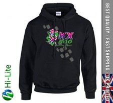 H125 Kawasaki KX500 Schwarzer Kapuzenpullover Vintage 2 Takt Motocross