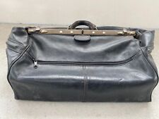 Reisetasche Arztkoffer Hebammentasche Leder Schwarz