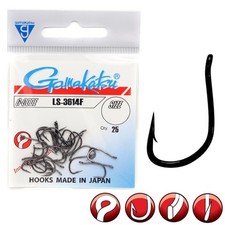 Gamakatsu LS-3614F Hooks Bronze | Haken Allround Einzel Angelhaken #4 bis #12 