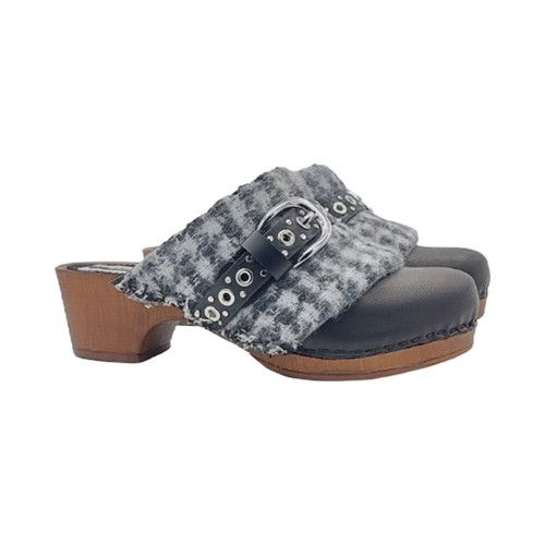 Schwarze schwedenclogs mit - schwarze,