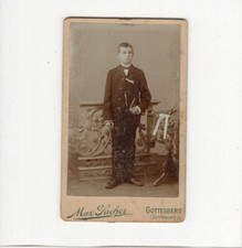 CDV Foto Feiner Junge - Gottesberg / Boguszów-Gorce 1890er