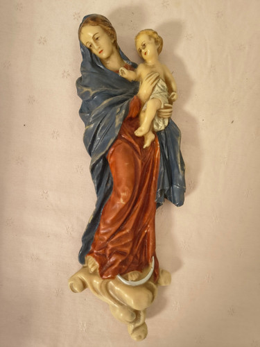 Maria mit kind wachsfigur - maria,
