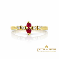 Rubin diamant ring 585 - rubin,